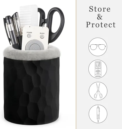 Vista 5 de Mkono Soporte para anteojos con forro de felpa, funda protectora para lentes, soporte antiarañazos, organizador de almacenamiento para anteojos