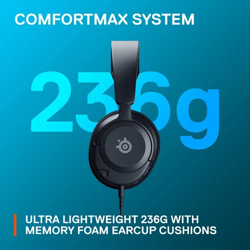 Vista 6 de SteelSeries New Arctis Nova 1P Multi-System Gaming wired Headset Hi-Fi Drivers 360 Spatial Audio Comfort Design Durable