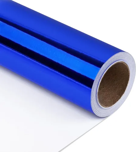 Vista 8 de NESCCI Papel de regalo metálico marrón, papel de color sólido, papel de regalo perfecto para bodas, día de San Valentín, cumpleaños, Navidad, baby