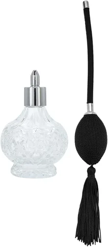 Vista 9 de Botella de perfume de vidrio retro, atomizador de perfume recargable, botella de perfume de vidrio recargable, botella de perfume de vidrio