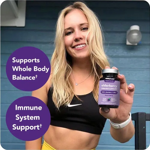 Vista 4 de Vitamin Bounty Cápsulas orgánicas de saúco – Sambucus saúco con vitamina C y zinc – Potenciadores del sistema inmunológico para adultos – Fórmula