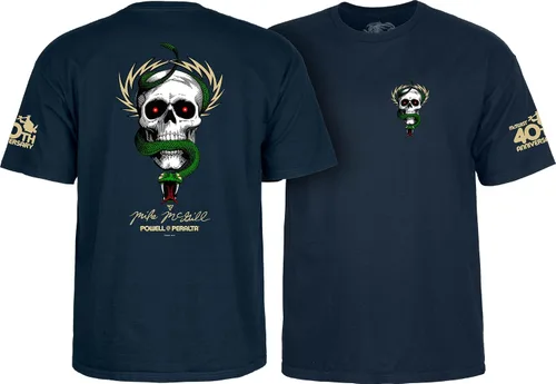 Vista 10 de Powell Peralta Camisetas de calavera y serpiente de Mike McGill Negro