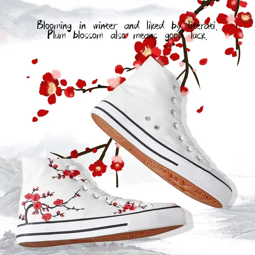 Vista 4 de kufeiti - Tenis de lona de alta calidad para mujer, zapatos de lona con cordones, color blanco y negro, casuales, para caminar