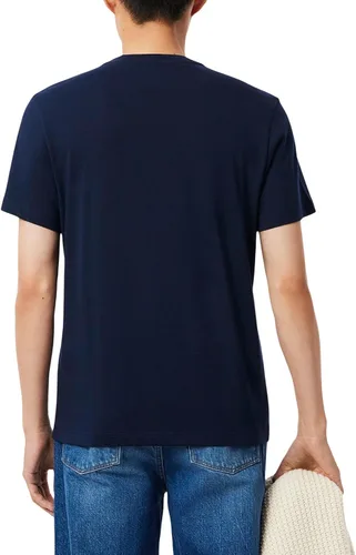 Vista 3 de Lacoste Men's Crew Neck Short Sleeve Regular Fit Stiped T-Shirt