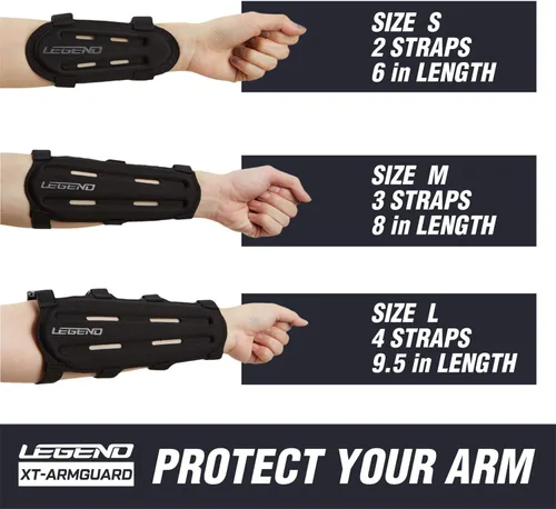Vista 6 de Legend Armguard XT - Protector de brazo para tiro con arco - Diseño ventilado en espuma EVA termoformada - Protector de antebrazo con cobertura