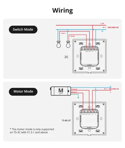 Vista 3 de SONOFF Interruptor de Luz Inteligente, WiFi 2.4GHz, Cable Neutro Requerido, Control de Voz con Alexa y Google Home, Botón Táctil, Montaje en Pared