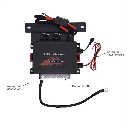 Vista 5 de Voswitch JL800 Panel de interruptores de agarre para Jeep Wrangler JL 2018-2023 y Gladiator 2020-2023