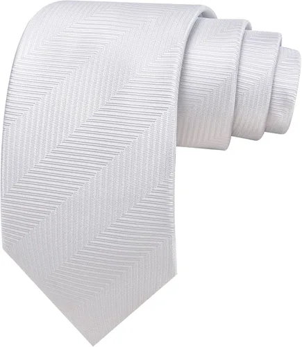 Vista 139 de Barry.Wang Juego de corbatas para hombre, corbata de seda a rayas, tejido a cuadros, gemelos formales, negocios, boda