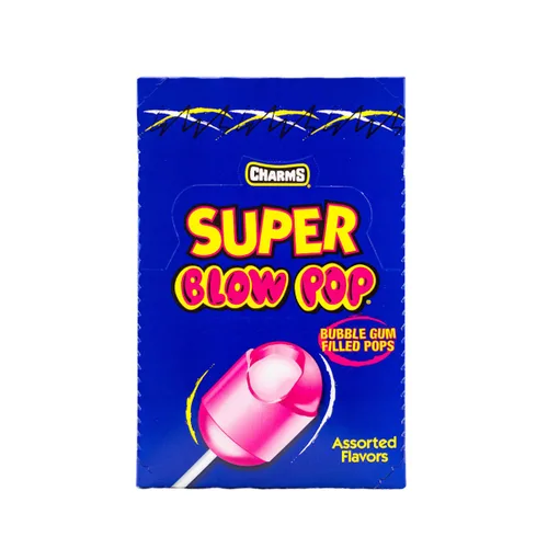 Vista 2 de Charms Super Blow Pops 48 chupetinescaja, varios sabores