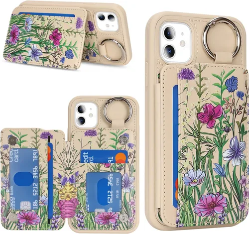 Vista 30 de Havaya Funda compatible con iPhone 11, cartera MagSafe con tarjetero - Funda magnética desmontable 2 en 1 - Ranuras para tarjetas de crédito