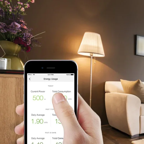 Vista 3 de Kasa Smart TP-Link Enchufe WiFi con monitoreo de energía - Conexión WiFi confiable, no requiere concentrador, funciona con Alexa Echo y Google