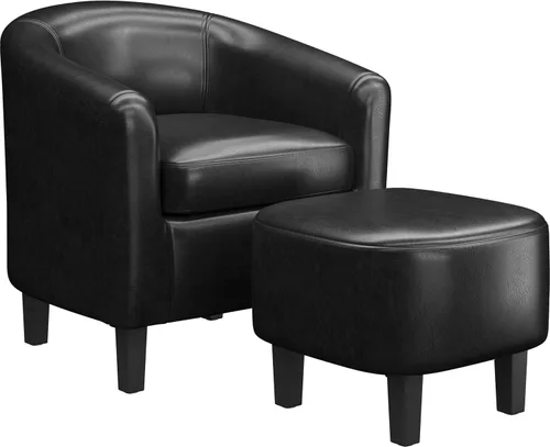 Vista 12 de Yaheetech Silla de Terciopelo Barril, Silla Decorativa Tapizada de Club, Silla Redonda con Cojín Suave para Sala de Estar, Dormitorio, Sala