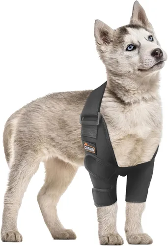 Vista 9 de CHAMIN Codera para perro para hombro y pierna delantera, almohadillas protectoras de codo de perro para higroma, artritis, displasia, úlceras por