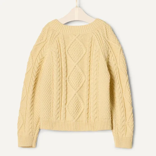 Vista 6 de Tienda Essentials x Sofia Grainge - Suéter tipo cárdigan unisex para niños pequeños y bebés