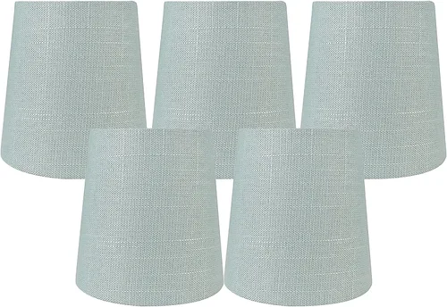 Vista 7 de Juego de 2 pantallas de araña Capri de lino con clip, 3.5 x 4.5 x 4.5 pulgadas