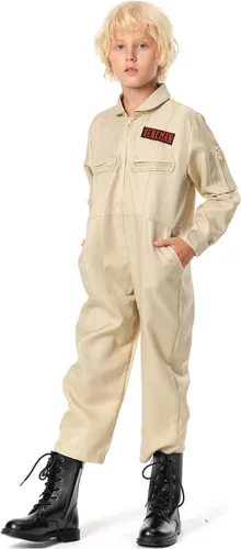 Vista 3 de Disfraz de Venkman para niños, disfraz de Ghoul Hunter Cosplay