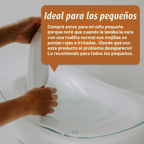 Vista 6 de Parker Baby Co. 100% algodón muselina bebé toallitas, 6-Pack Blanco
