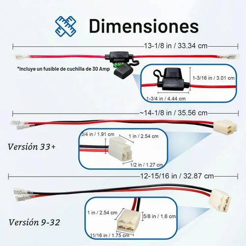Vista 6 de AlveyTech Paquete de baterías prémium de 24 voltios para la moto Razor MX350 Dirt Rocket (7 Ah, rango estándar), incluye kit de arnés 2 en 1