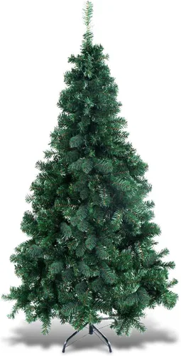 Vista 17 de GOFLAME Árbol de Navidad artificial de 4 pies con soporte de metal plegable