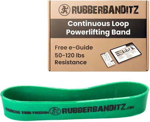 Vista 8 de Rubberbanditz Banda de levantamiento de pesas de bucle continuo de 12 pulgadas, 5-150 libras