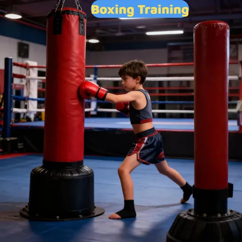 Vista 5 de Guantes de Boxeo para Niños Guantes de Boxeo para Niños Rojo Azul