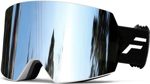 Vista 14 de FMY - Gafas de esquí para hombres, mujeres y jóvenes - Gafas de snowboard y esquí con protección antivaho UV400 para adultos