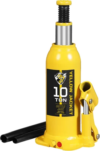 Vista 11 de YELLOW JACKET Gato hidráulico de botella soldado de 4 toneladas (8,000 lb) multidireccional con estuche de transporte para coche, SUV, reparación