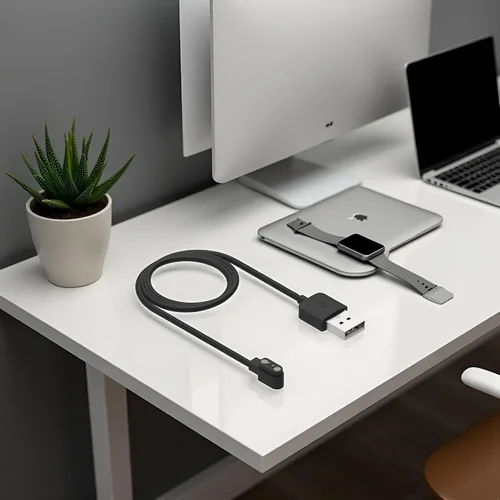 Vista 9 de Compatible con cargador de reloj inteligente Da Fit, cable de carga USB de repuesto para reloj inteligente, reloj inteligente, cables de repuesto
