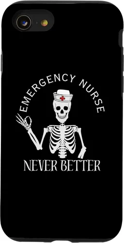 Vista 13 de iPhone 14 Funny ER Nurse ED Enfermera Sala de Emergencias Enfermera Halloween Regalos Caso