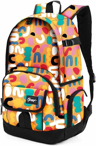 Vista 30 de Mochila escolar estilo Rickyh, mochila de viaje para hombres y mujeres, mochila ligera con compartimento para portátil, Tamaño único