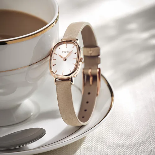 Vista 5 de FIYTA Reloj de cuarzo para mujer, 3ATM, reloj ovalado, elegante regalo para mujer, 0.827 in