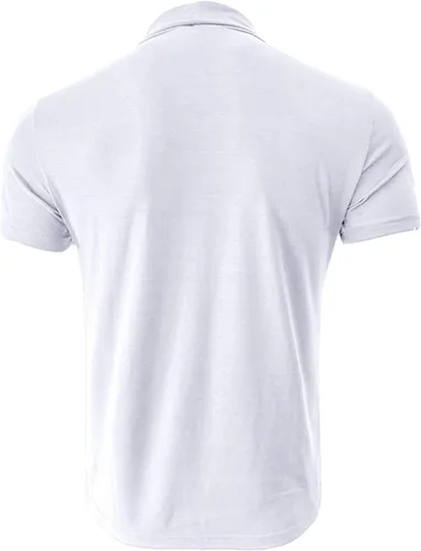 Vista 4 de Camiseta de cuello alto falso para hombre, de manga larga, diseño básico, elástica, ligera