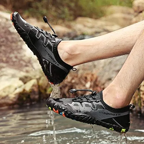 Vista 6 de VASHOP Zapatos de agua para hombre y mujer, secado rápido, zapatos descalzos para playa, natación, surf, yoga