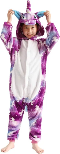 Vista 4 de Disfraz de unicornio para niños pijama de Halloween ropa de dormir