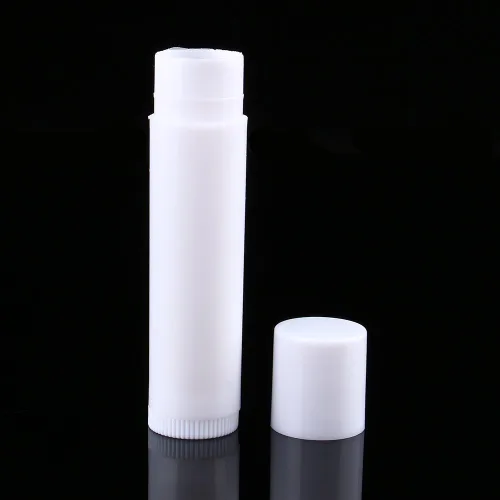 Vista 6 de 100PCS 0.2 fl oz Claro Negro Blanco Vacío Lápiz Labial Bálsamo Labial Contenedor Tubo