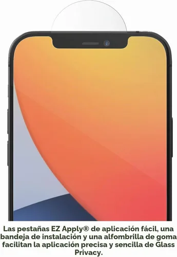 Vista 6 de ZAGG InvisibleShield - Protector de pantalla de privacidad de vidrio para iPhone 13 PRO MAX – 3X protección contra impactos y arañazos, vidrio