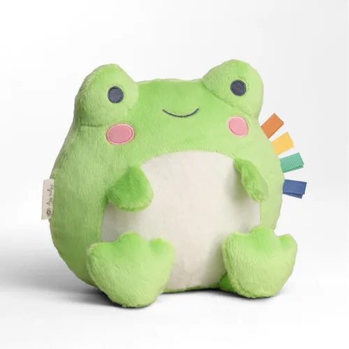 Vista 11 de Itzy Ritzy Snuggles Juguete de Peluche – Animal de Peluche Suave para Bebés, Niños y Adultos – Cintas Sensoriales y Telas Texturizadas para Juego