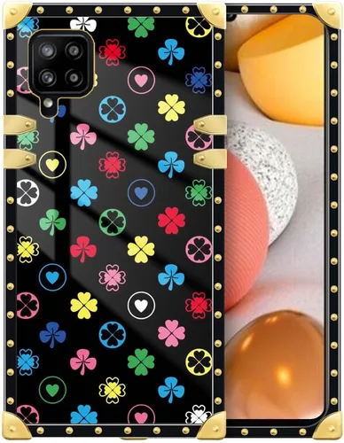 Vista 175 de Funda compatible con Samsung Galaxy A03S 4G, TPU suave de lujo y parte trasera de policarbonato duro para niñas y mujeres, funda protectora a prueba