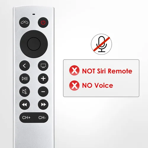 Vista 3 de Repuesto para Apple TV Remoto, Control Remoto para Apple TV 4K/HD (sin voz y Siri)