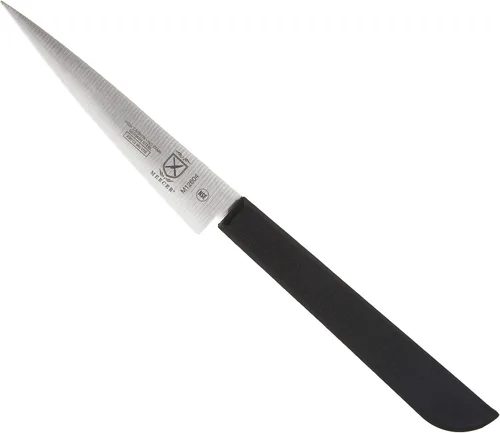 Vista 8 de Mercer Culinary Juego de cuchillos tailandeses para tallar frutas, 2 pulgadas y 2.5 pulgadas, mangos negros