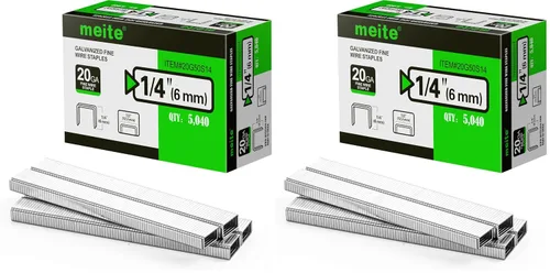 Vista 11 de meite Grapas de calibre 20, corona de 1/2 pulgada