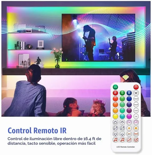 Vista 5 de Controlador LED SP611E Aplicación de música Bluetooth para WS2811WS2812 Tira de luz LED direccionable IR38 teclas DC5V 24V Multicolor