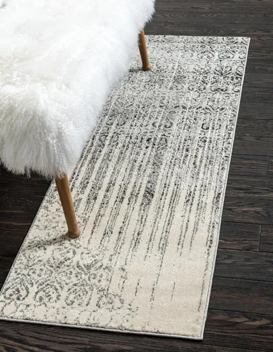 Vista 15 de Unique Loom Del Mar Collection Alfombra de Área - Jennifer (5' 1" x 8' Rectángulo, Gris/Negro)