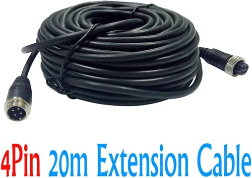 Vista 2 de Cámara de respaldo de vehículo de 4 pines 12 V/24 V, 18 LED IR visión nocturna CCD cámara trasera de estacionamiento para automóvil + conector de 4