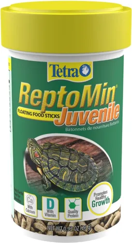 Vista 2 de Tetra ReptoMin Baby - Palitos flotantes para alimentos de 0.92 onzas, para tortugas acuáticas pequeñas, tritones y ranas (paquete de 36)