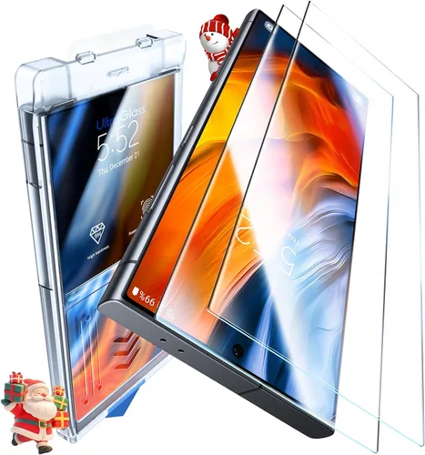 Vista 8 de UltraGlass Unbreak Top 9H+ Vidrio para Samsung Galaxy S24 Ultra Protector de Pantalla [Grado Militar Irrompible y Más Duradero] Protector