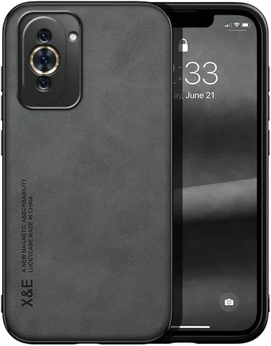 Vista 2 de Kepuch Funda Silklike para Huawei Nova 10 - Cubierta Parachoques Placa De Metal Incorporada Para Huawei Nova 10 - Negro