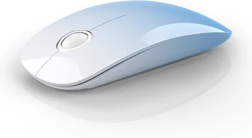 Vista 12 de RAPIQUE Ratón Inalámbrico Bluetooth - (BT5.1+USB) Ratón de Computadora de Modo Dual Delgado con Clic Silencioso, Baja Potencia y 1600 DPI, Ratón