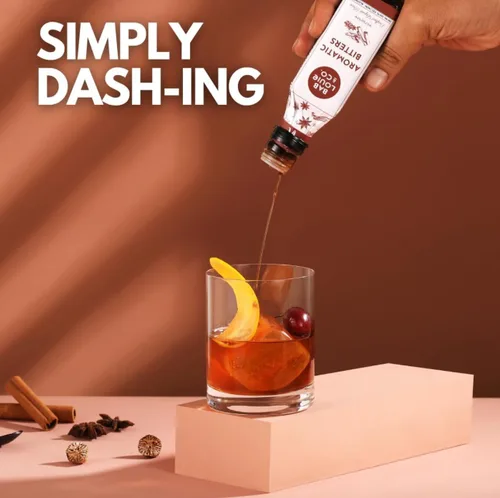 Vista 3 de Bablouie Combo de amargos aromáticos con especias y naranja, amargos sin alcohol (4 onzas líquidas cada uno), hecho a mano con hierbas y especias