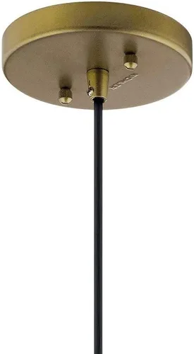 Vista 5 de Kichler Avery - Mini colgante de cono de luz de 8.75" con cristal semillado transparente Olde Bronze®